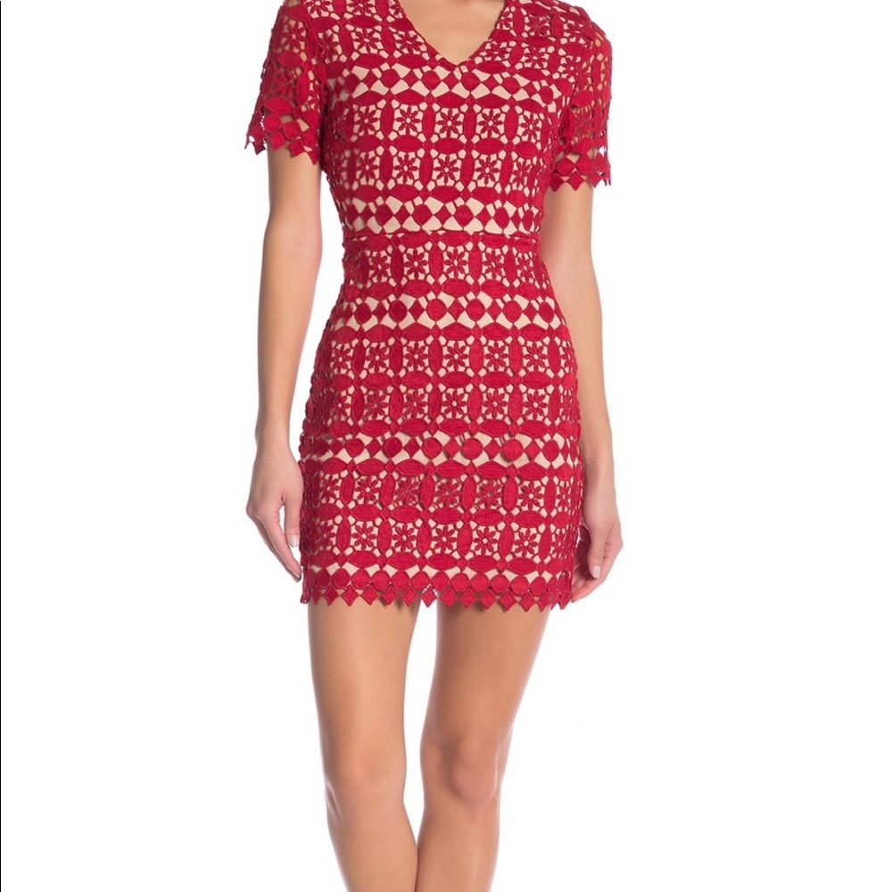 J.O.A. Lace choker mini dress BC6392